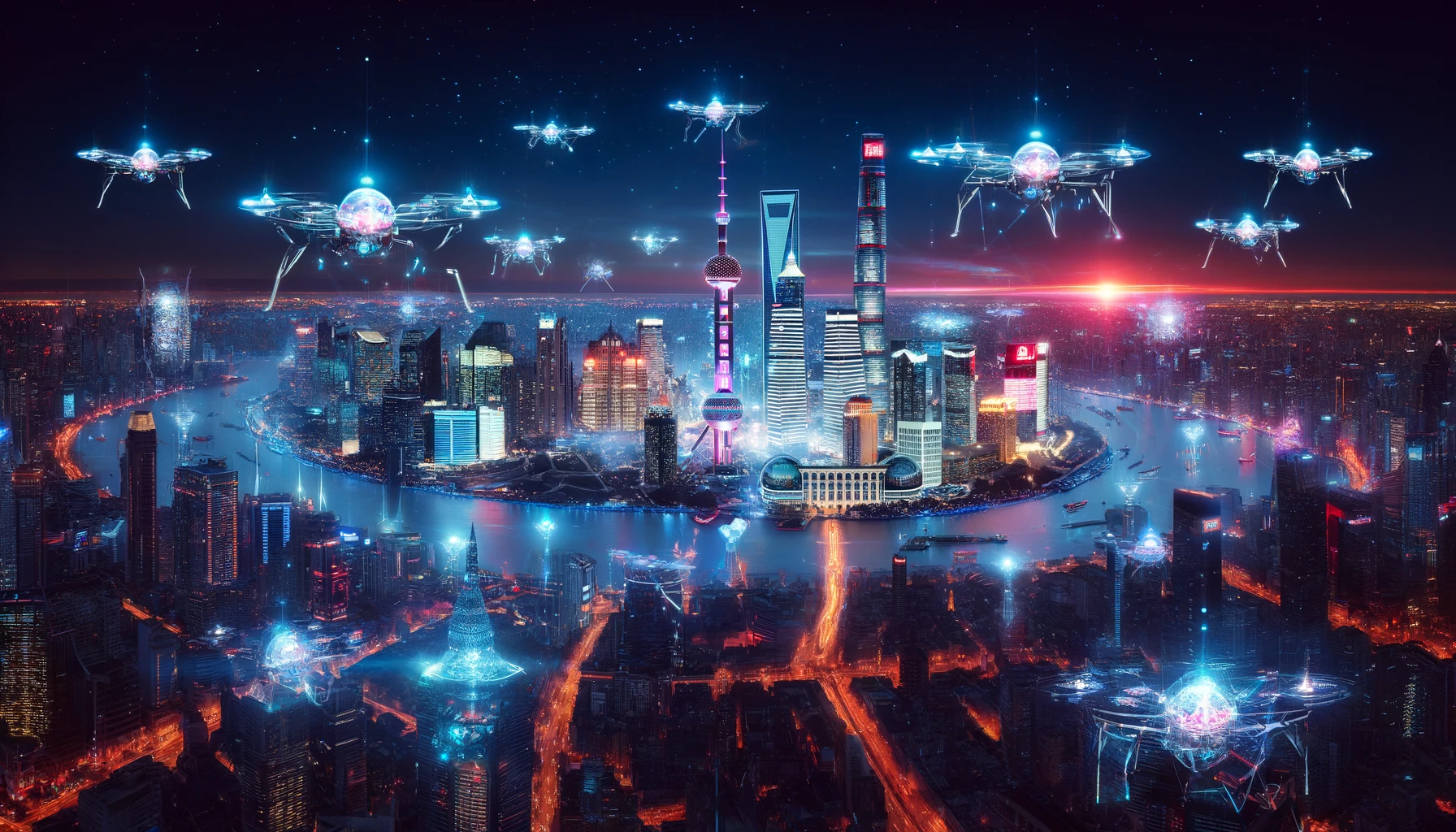 Shanghai's Drone Extravaganza Ushers in 2025 with Technological Brilliance